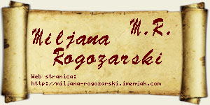 Miljana Rogožarski vizit kartica